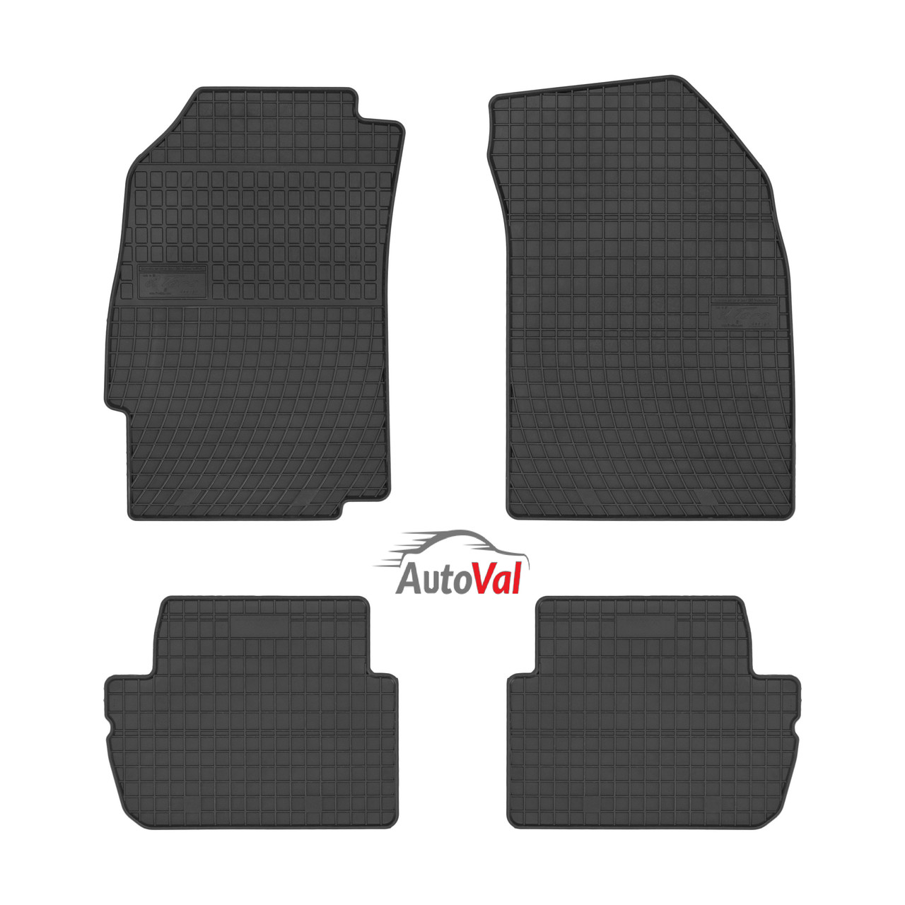 

Коврики Chevrolet Spark III от 2009 - 2015 в салон резиновые Frogum (Польша), Черный
