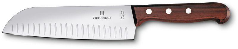 

Акция! Кухонный нож Victorinox Wood Santoku 17см рифл. с деревянной ручкой (GB) (68520.17G) [Скидка 5% при самостоятельном заказе + скидка 5% при 100%