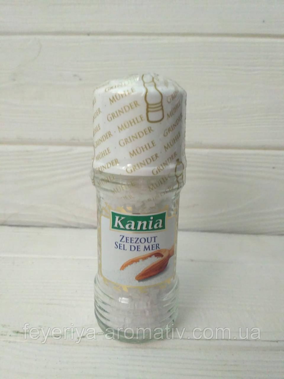 Кухонная морская соль Kania Zeezout sel de mer с мельницей 90гр (Польша)