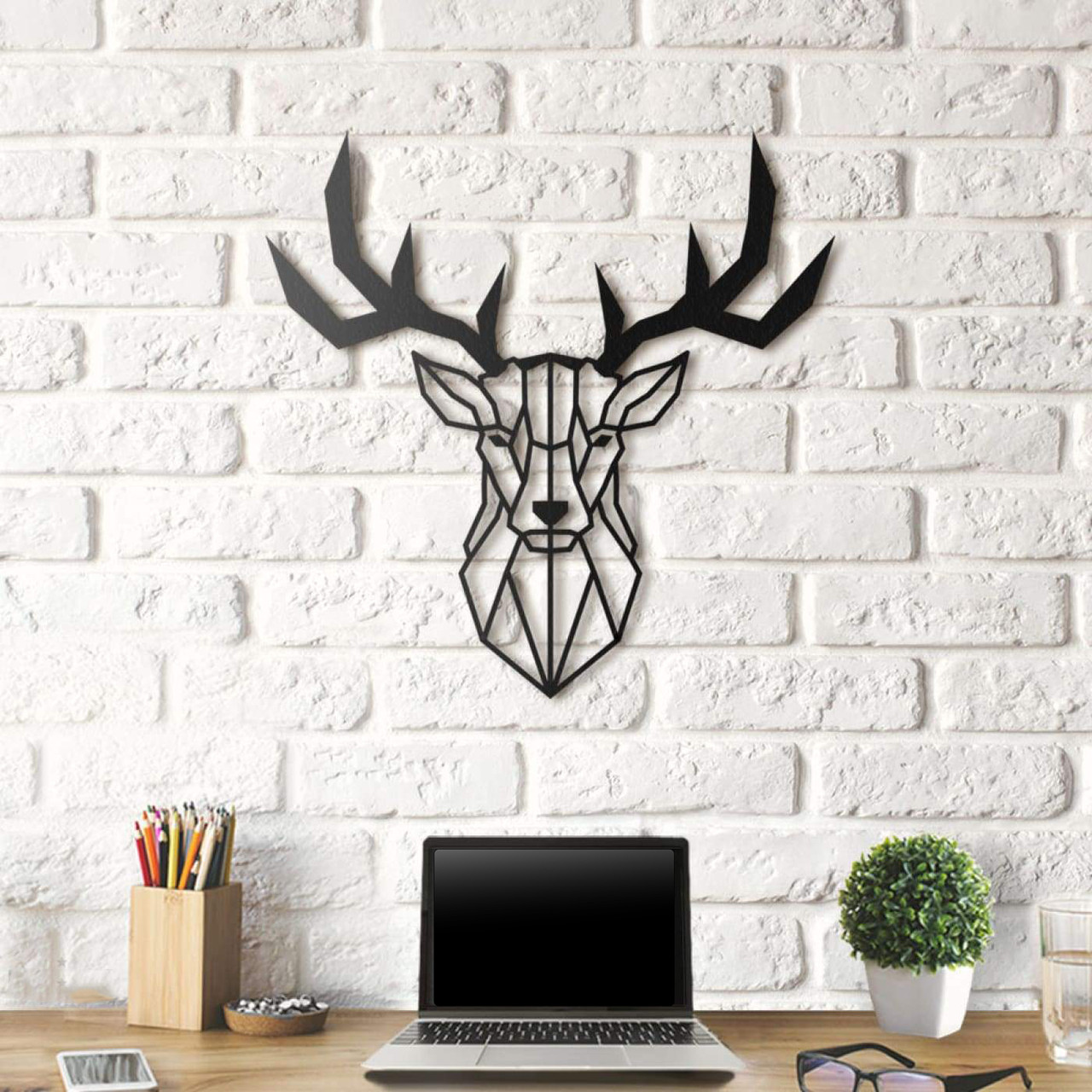 

Картина из дерева Decart Deer Head 47x46 см D1001