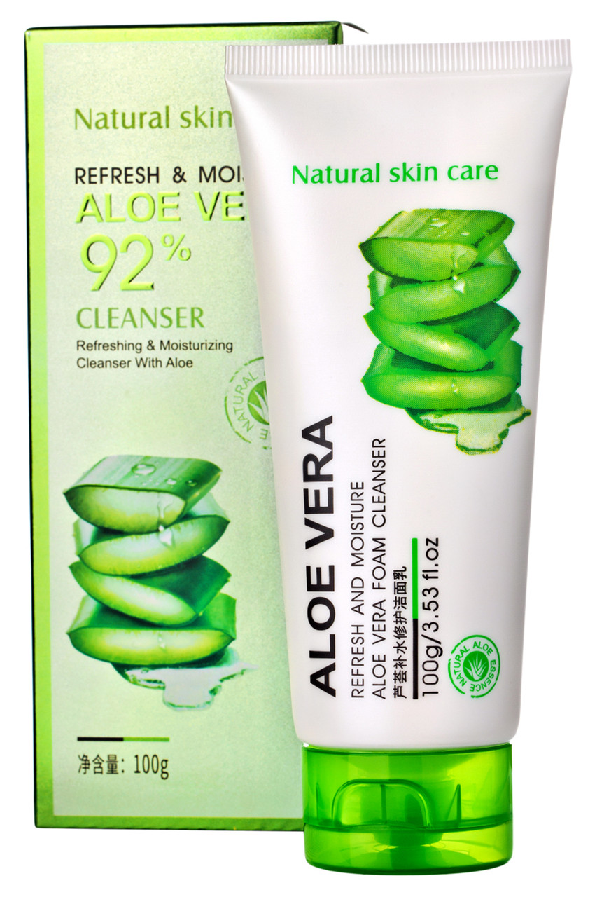 

Пенка для умывания с экстрактом алоэ 92% BIOAQUA Aloe Vera Cleanser