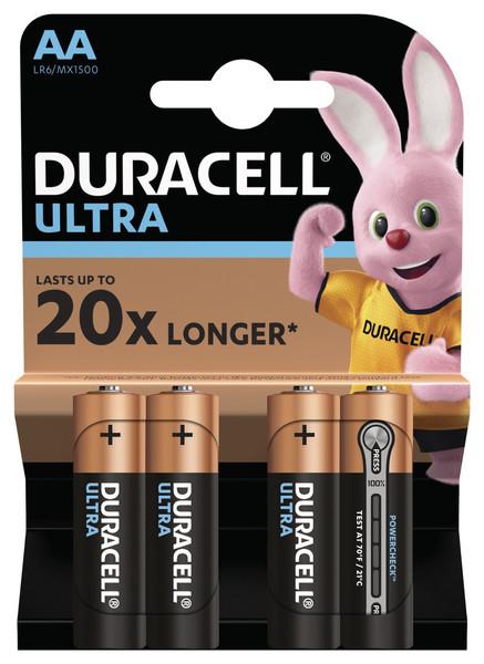 

Батарейка DURACELL АА \ LR06 MN1500 Ultra БЛ. 1x4шт