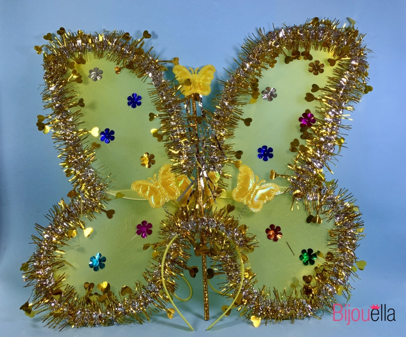 Комплект Феи с цветным дождиком цветочками и бабочками сказочный набор для девочки