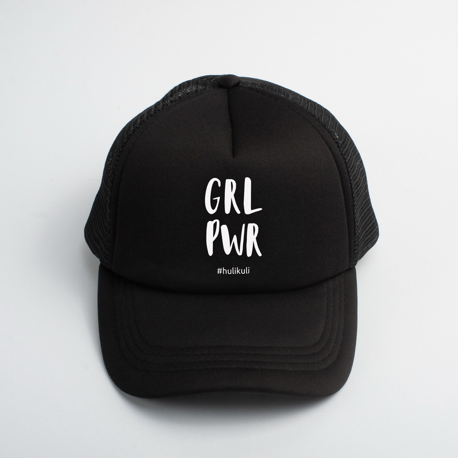 

Кепка женская "GRL PWR" черная бейсболка, Черный