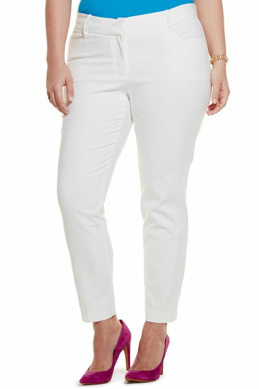 Брюки женские узкие дудочки , белые джинсы, стрейчевые , до щиколотки, бр 001, 48-56.