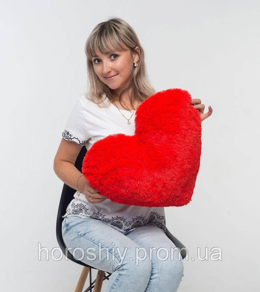 Подушка-сердце 50 см Красный