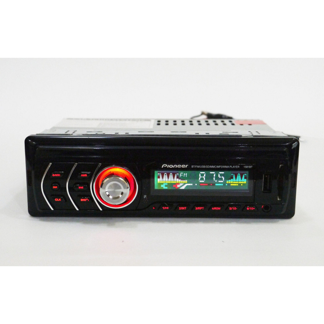 

Автомагнитола 1DIN MP3-1581BT RGB/Bluetooth