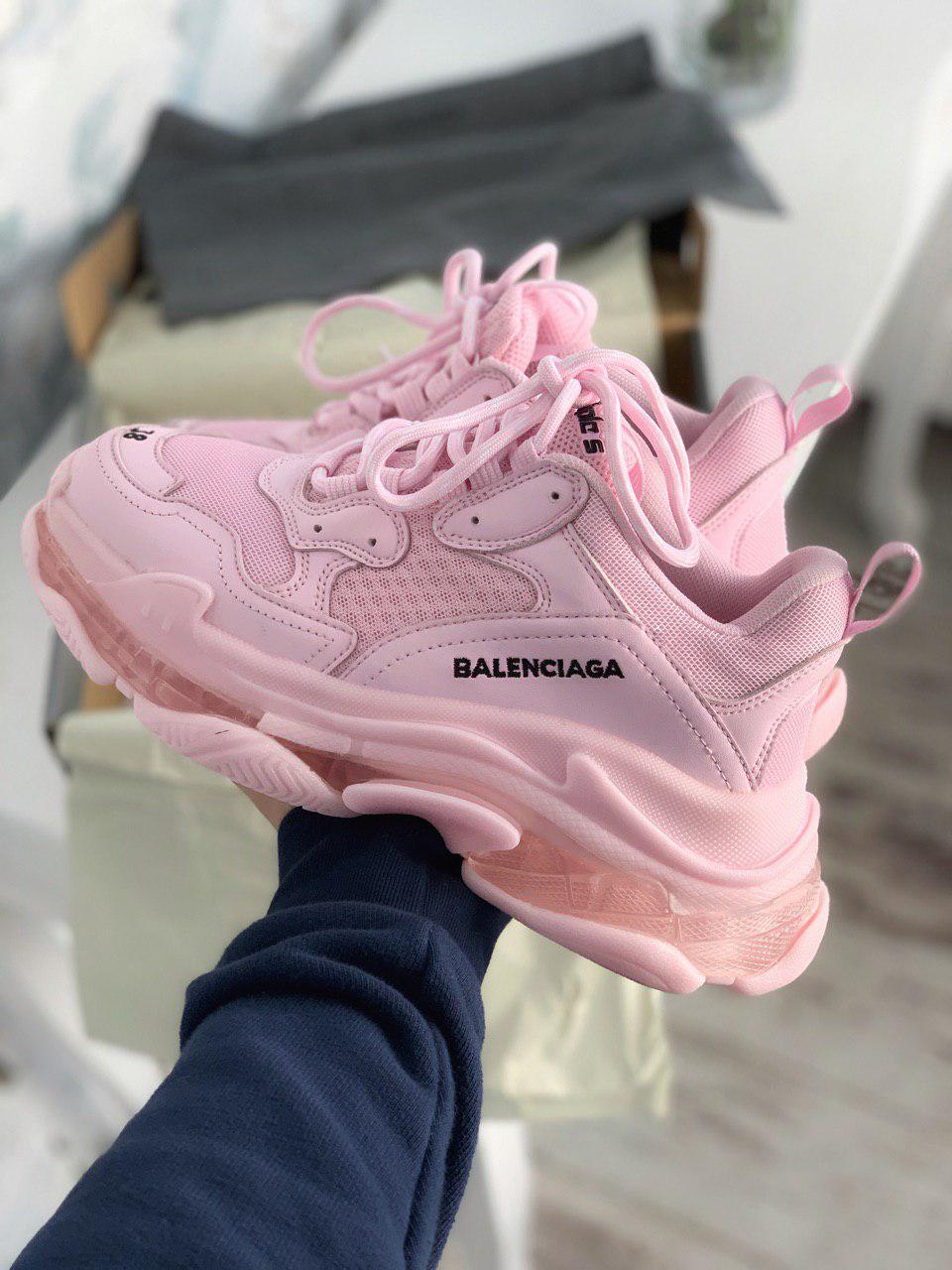 light pink triple s balenciaga