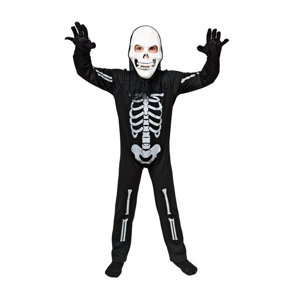 Карнавальный детский костюм скелета для мальчика