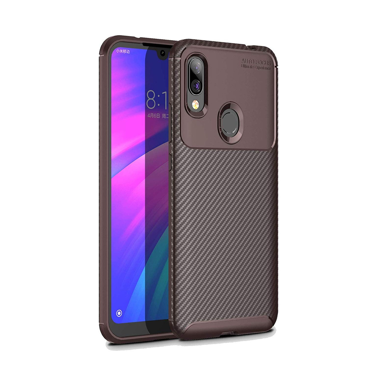 

Чехол Carbon Case Xiaomi Redmi 7 Коричневый