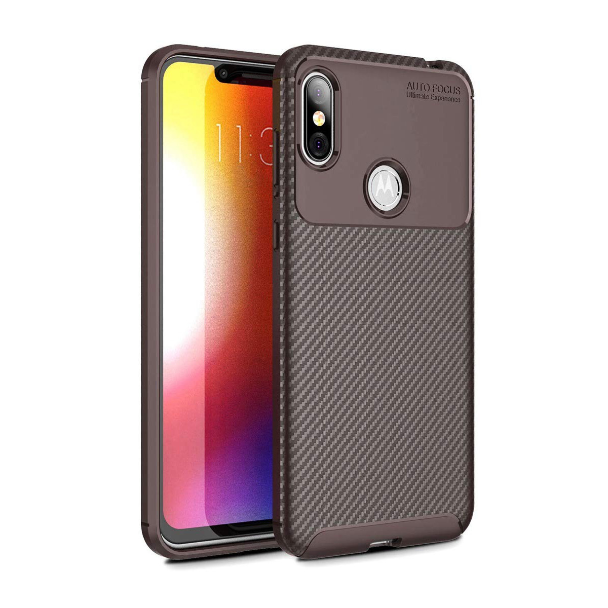 

Чехол Carbon Case Motorola P30 Note Коричневый