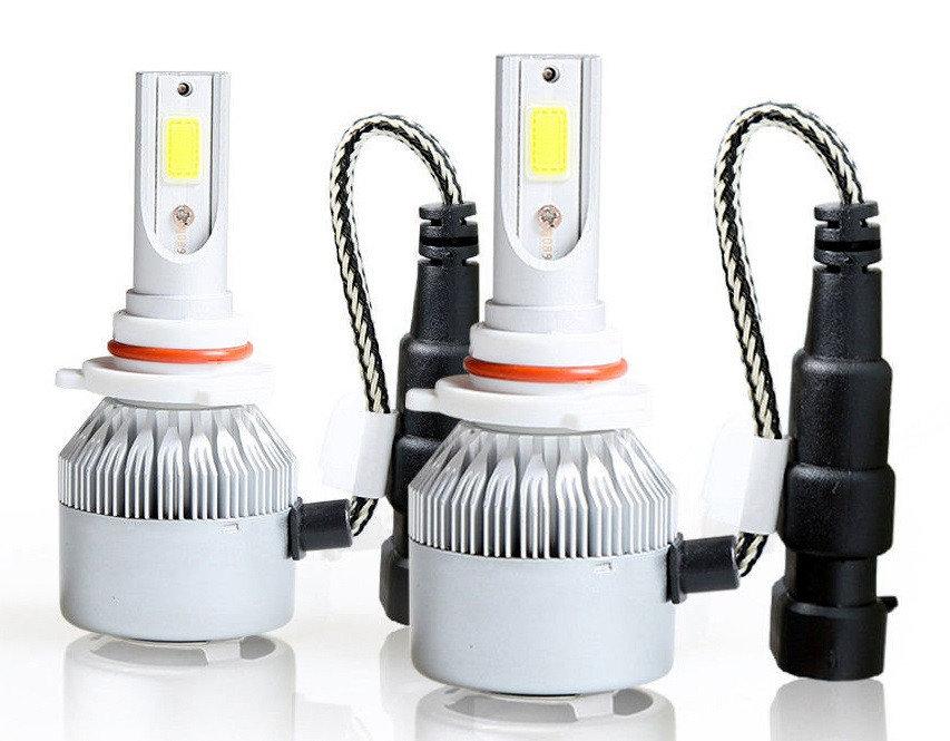 Автомобильные светодиодные Лед LED лампы в фары C6 9006 (HB4) 7600lm .