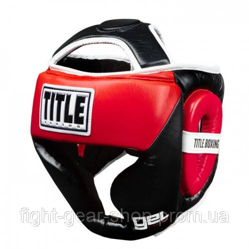 

Оригинальный Шлем TITLE GEL E-Series Full Coverage Headgear - Black/Red L - окружность головы более 57 см