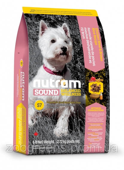 

S7 Nutram (Нутрам) Sound Balanced Wellness Small Breed Adult Dog 2 кг. Корм для взрослых собак мелких пород