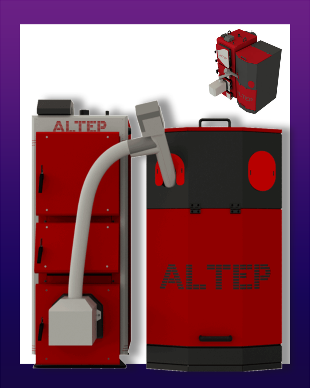 

Altep Trio Uni Pellet Plus (КТ-3ЕPG) 50 кВт, Красный
