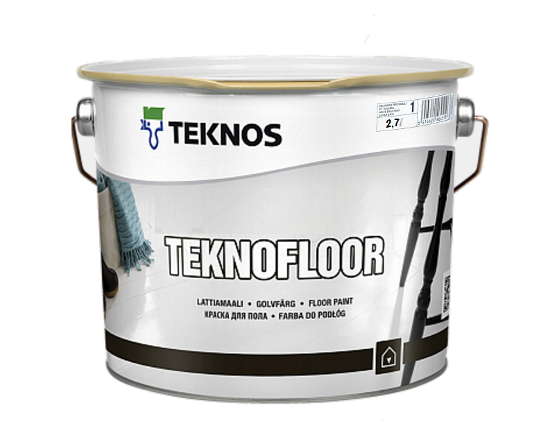 

Эмаль уретан-алкидная TEKNOS TEKNOFLOOR для пола белый (база 1) 2,7л