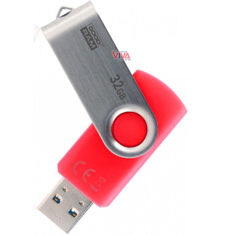 USB флешка Goodram TWISTER 32 GB USB 3.0 Red: цена, доставка по Украине,  купить в Нежине, продажа в Чернигове. USB флешки 32 Gb от "VIVA Техномаркет"  - 1055901230