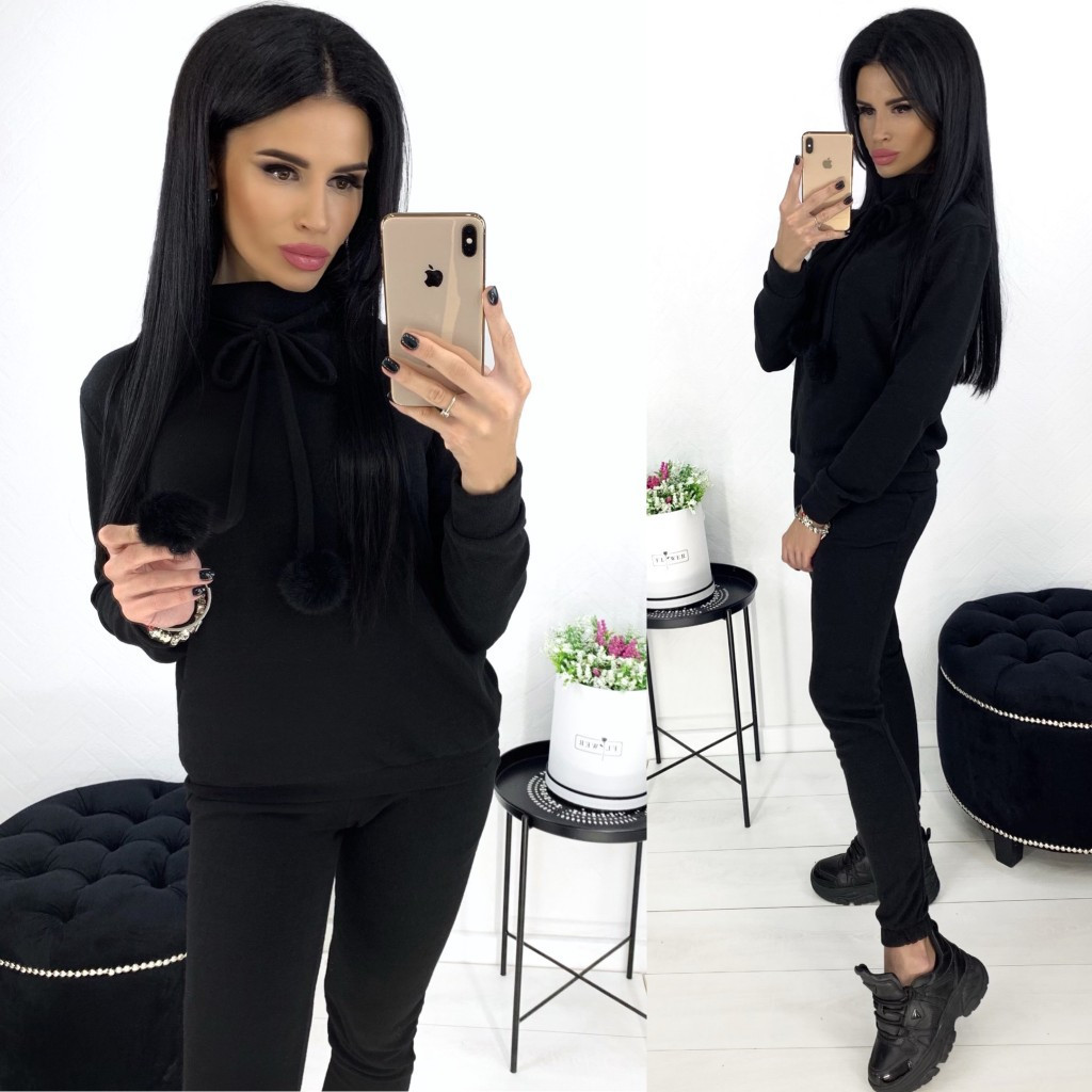 

Костюм женский из ангоры АА/-1289 - Черный 42-44, кофейный