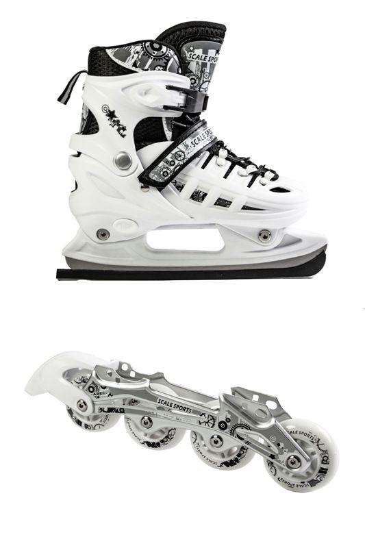 

Ролики-коньки Scale Sport. White (2в1), размер 34-37, Белый