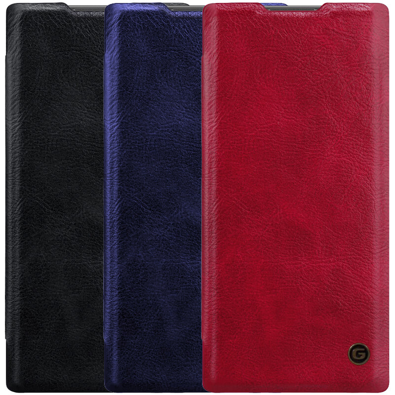 

Кожаный чехол книжка G-Case Vintage Business Series для Samsung Galaxy Note 10 Plus