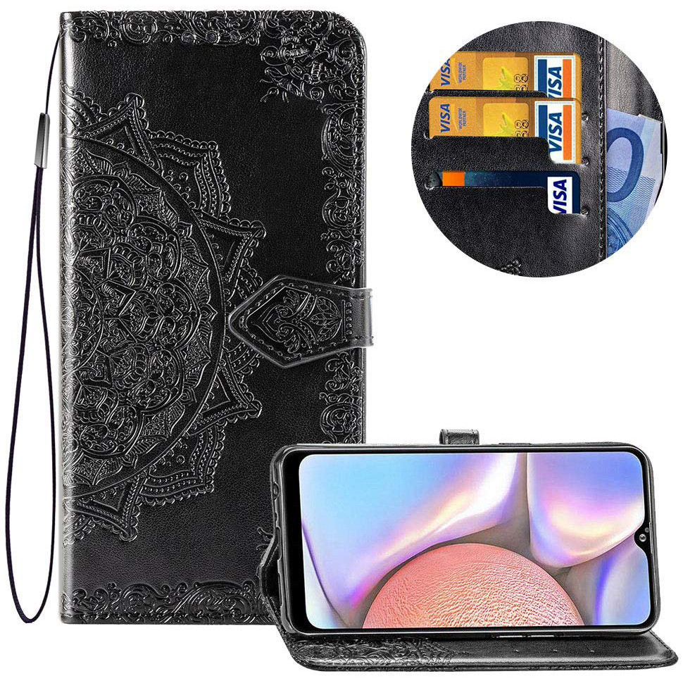 

Элегантный Чехол-книжка Art Case с визитницей для Samsung Galaxy A10s Черный