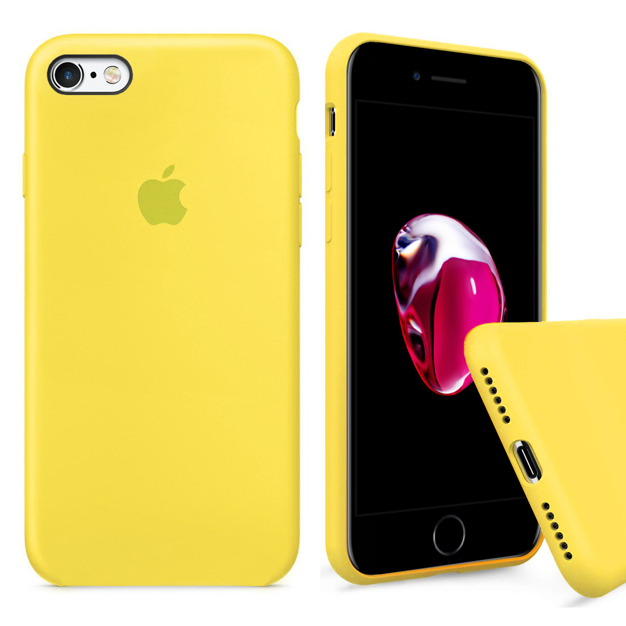 

Чехол накладка xCase для iPhone 6/6s Silicone Case Full canary yellow, Желтый