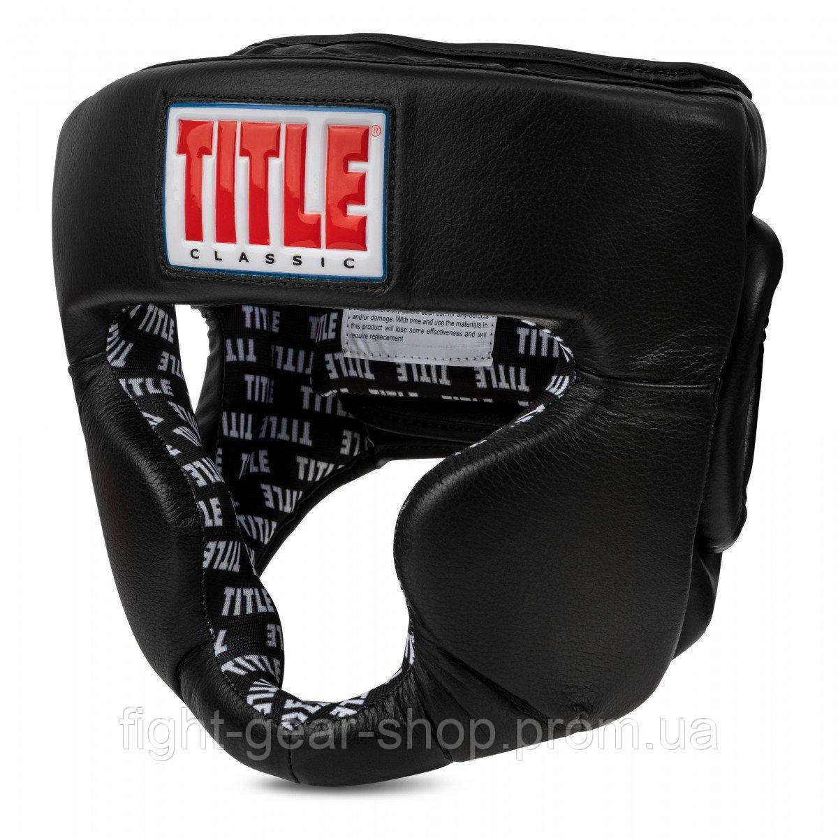 

Оригинальный Шлем Title Classic Training Headgear Full Face 2.0 - Black L - окружность головы более 57 см