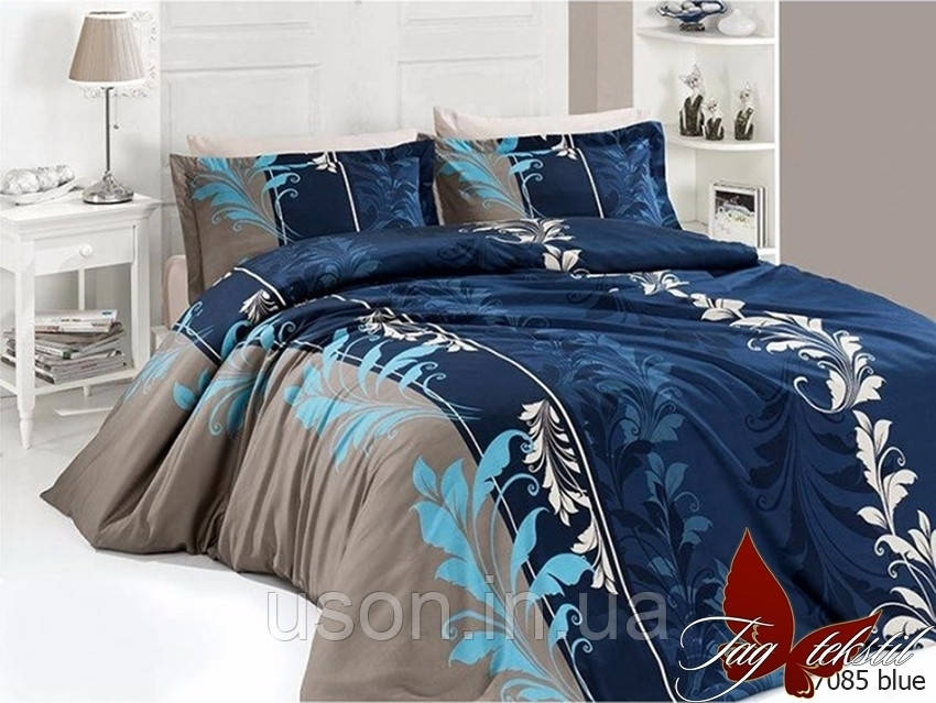 

Комплект постельного белья ранфорс Тм Таg R7085 blue
