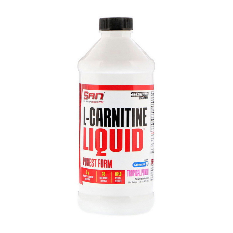 

Л-карнитин SAN L-Carnitine Liquid 473 ml л-карнитин для похудения, жиросжигатель