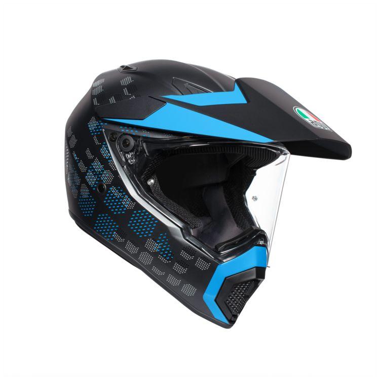 

Мотошлем AGV AX9 Antartica (Matt Black Cyan), Черный