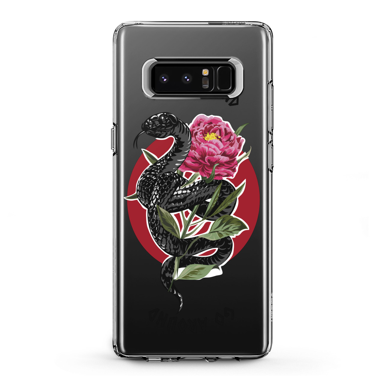 

Чехол силиконовый для Samsung Galaxy (Черная змея) Note 10 Plus 5G/s6 Edge+/s7/s8 Activ/s9/s10e Plus самсунг, Разноцветный