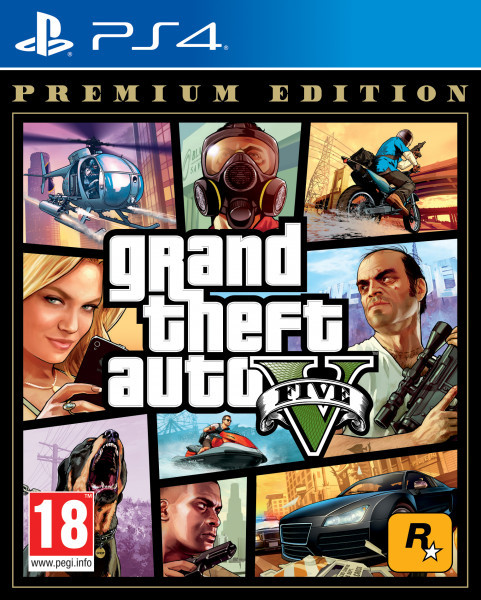 Игра Grand Theft Auto V (GTA 5). Premium Edition, Playstation 4, русск