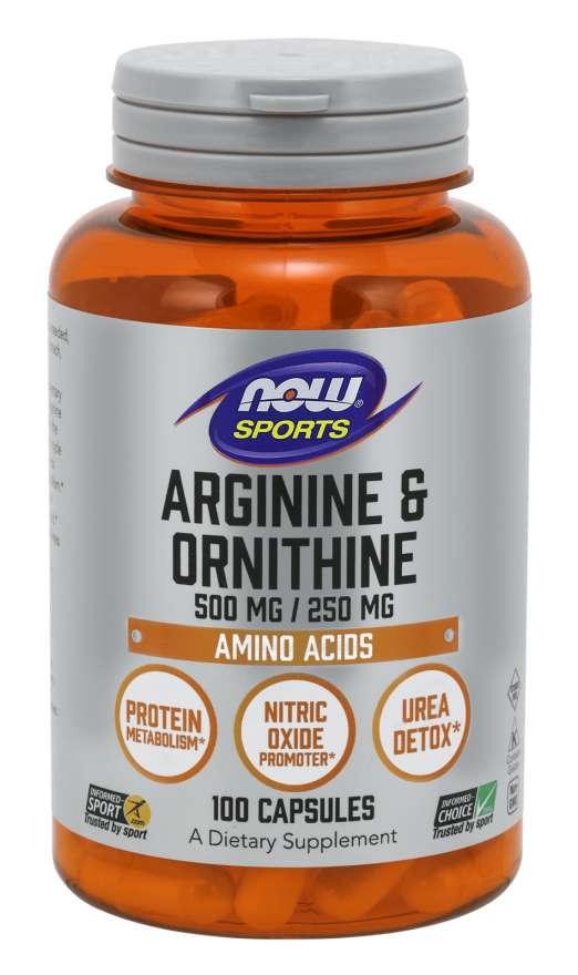 

Аминокислота NOW Arginine & Ornithine 500 mg / 250 mg Capsules 100 капсул (4384301852)