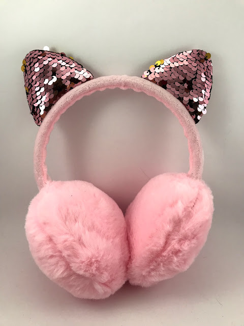 

Наушники меховые Ears warm 35888 с ушками в пайетки розовые