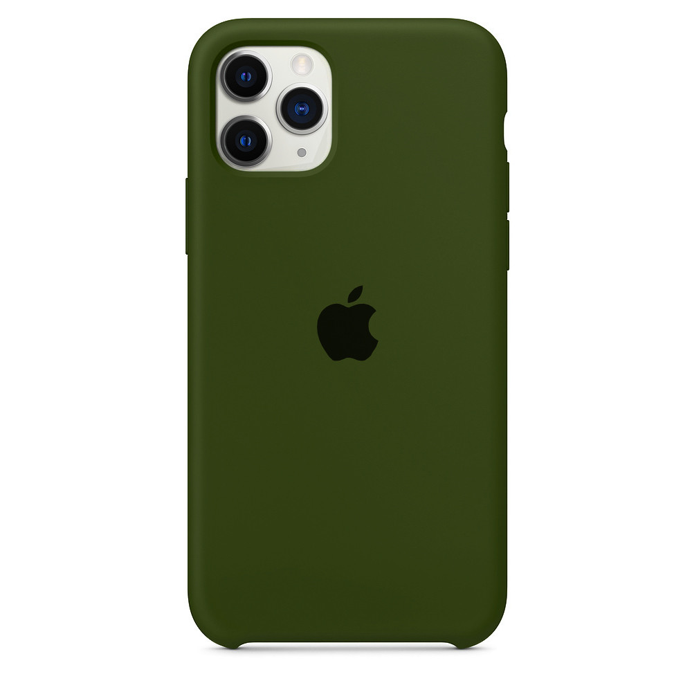 

Чехол накладка xCase для iPhone 11 Pro Silicone Case olive, Оливковый