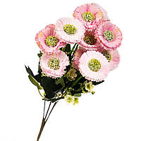 Декоративний букет штучних квітів 34 див. 2 гілки (продаж кратно 2шт)
