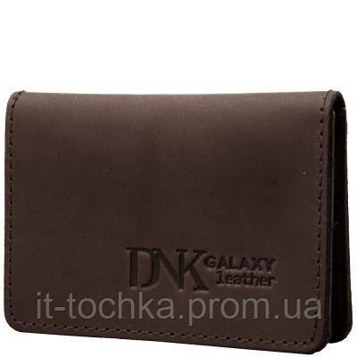 

Мужская кожаная обложка для id-паспорта dnk leather (ДНК ЛЕЗЕР) dnk-mini-oknoh-colf