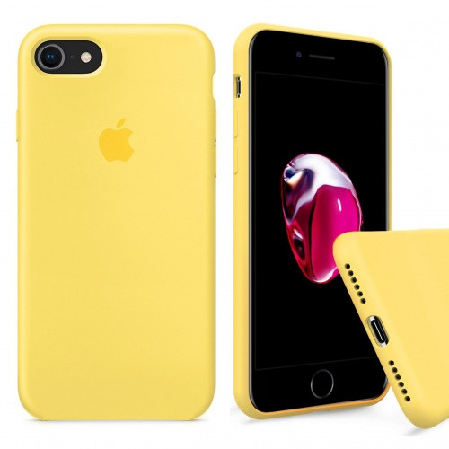 

Чехол накладка xCase для iPhone 7/8 Silicone Case Full желтый