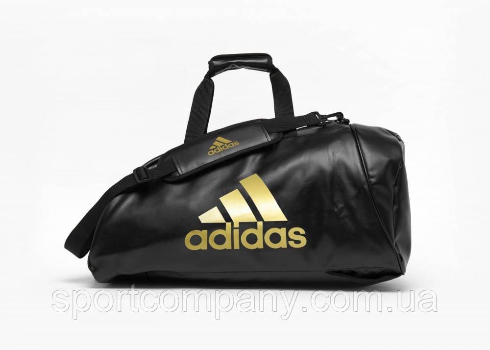 

Сумка-рюкзак (2в1) с золотым логотипом Adidas Wako (черный, ADIACC051WAKO)