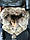 Мужская кожаная куртка с мехом енота и волка. Bieraoduo Италия. Куртка парка, аляска, кожаный пуховик., фото 5