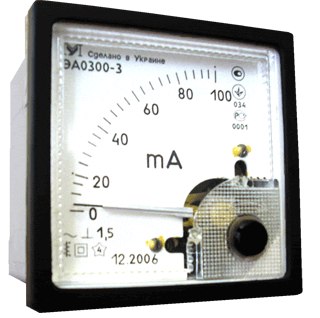 

Амперметр щитовой ЭА0300-2 (96х96х62)