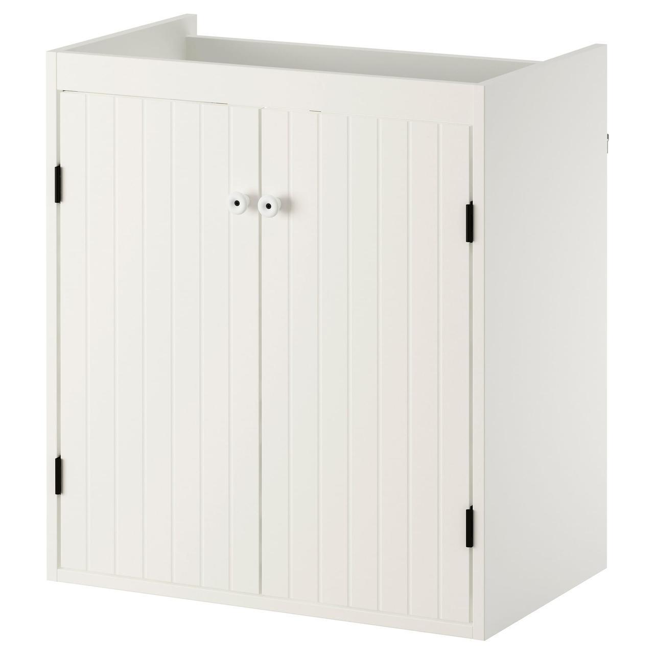 

IKEA SILVERAN Шкаф для раковины с дверцами, белый (402.679.88)