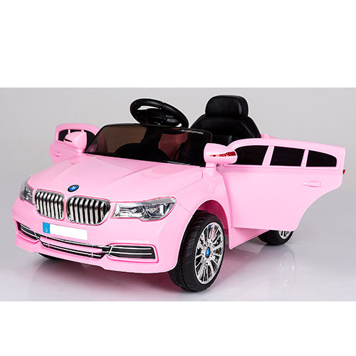 Детский электромобиль BMW M 3271EBLR-8 с кожаным сиденьем, розовый