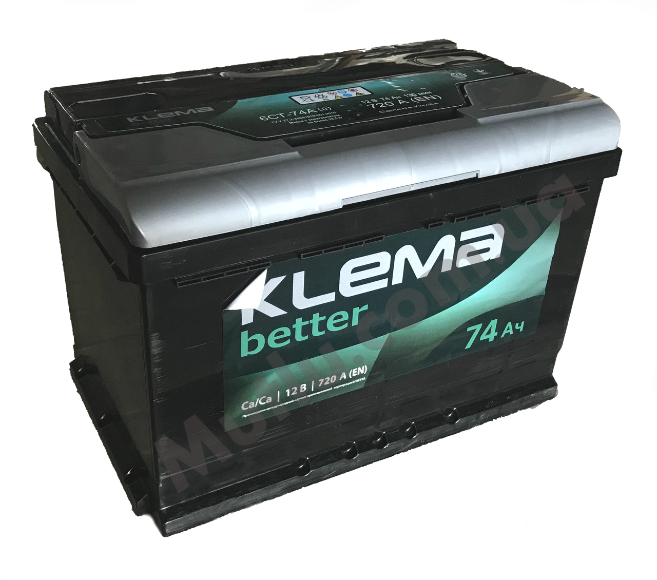 

Аккумулятор Klema Better (Клема Беттер) 74Ah (720A) R+ (EU)