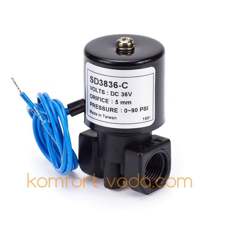 

Электромагнитный клапан KP-SD3836-C, 3/8"ВР, 36V/DC