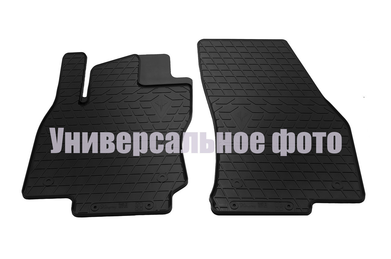 

Коврики в салон для Smart Fortwo III (C453/454) 14- (design 2016) with plastic clips MS (2 шт), Черный