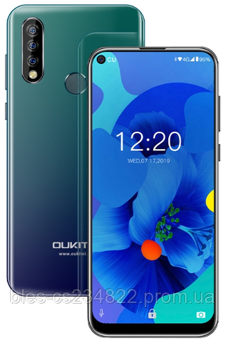 

Смартфон оукител синий с тройной камерой и большим экраном на 2 сим карты Oukitel C17 Pro Blue 4/64 гб