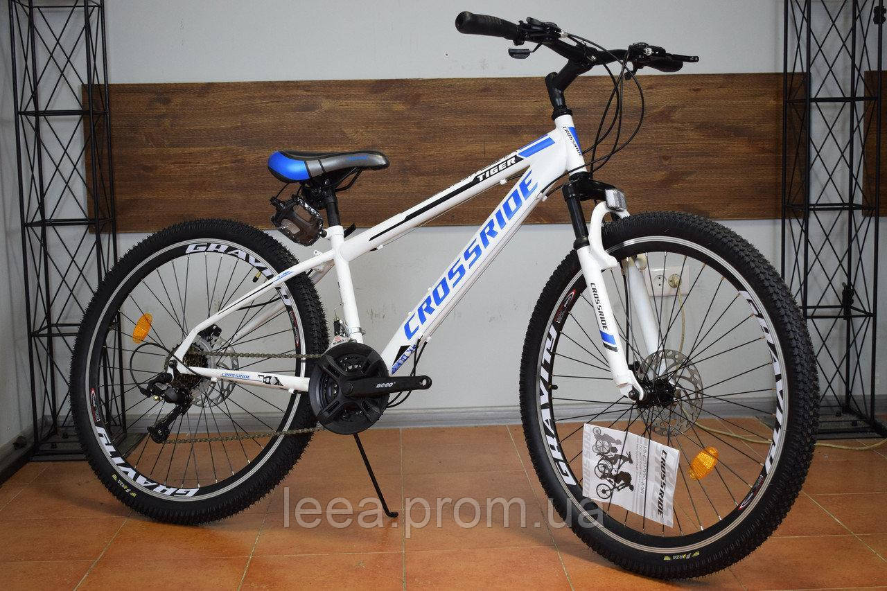 

Горный велосипед 26" Crossride Tiger (Ardis) передач: 21" рама: 15", 17", Белый