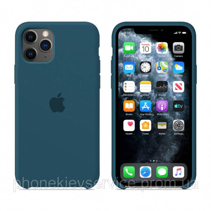 

Чехол Apple Silicone Case для iPhone 11 Pro Max Cosmos Blue, Синий космос