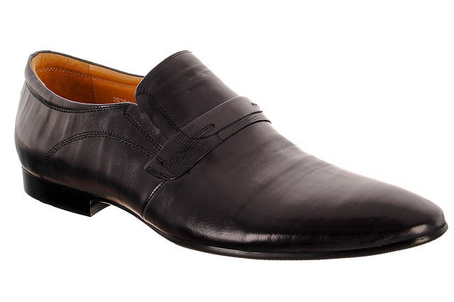 Стильные мужские классические кожаные туфли TOMFRIE 26361-13E-1  44  серый